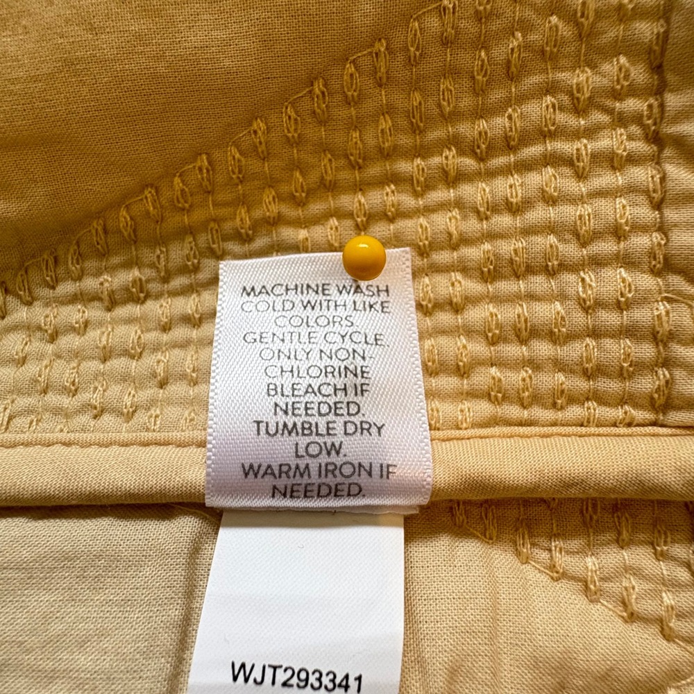 Pure Jill Elements Quilted Vest 3X Gray Triangle Cotton Linen Boho Cottagecore - Picture 5 of 5